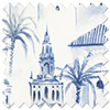 Voyage, Atlantic Blue - Motorised Roman Blind